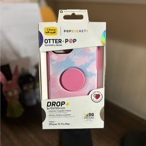 Otter + Pop iPhone 12 Pro Max Case With Cloud Pattern New In Box